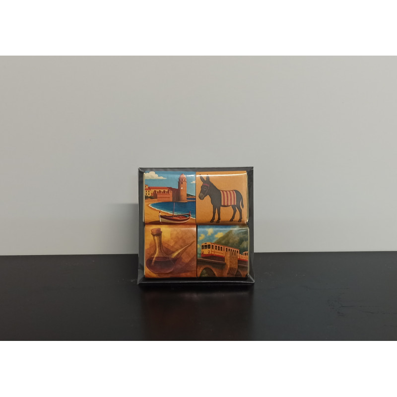 Carrés chocolat noir x4 