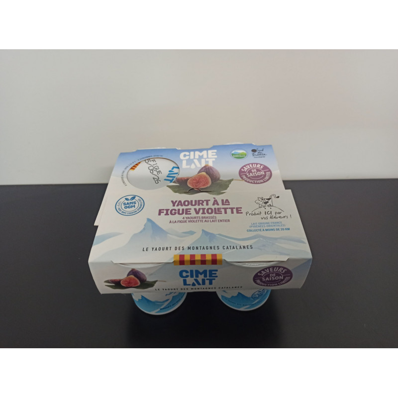 4 Yaourts à la Figue Violette 125g environ