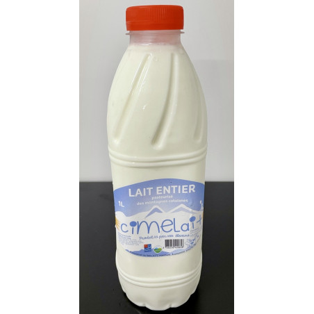 Bouteille de lait entier 1 L